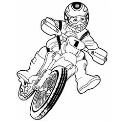 Dibujo para colorear: Motocross (Transporte) #136519 - Dibujos para Colorear e Imprimir Gratis