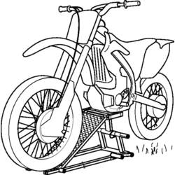 Dibujo para colorear: Motocross (Transporte) #136542 - Dibujos para Colorear e Imprimir Gratis