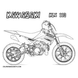 Dibujo para colorear: Motocross (Transporte) #136597 - Dibujos para Colorear e Imprimir Gratis
