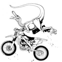 Dibujo para colorear: Motocross (Transporte) #136610 - Dibujos para Colorear e Imprimir Gratis
