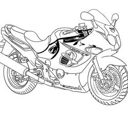 Dibujo para colorear: Motorcycle (Transporte) #136249 - Dibujos para Colorear e Imprimir Gratis