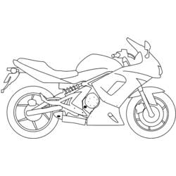 Dibujo para colorear: Motorcycle (Transporte) #136250 - Dibujos para Colorear e Imprimir Gratis