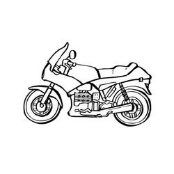 Dibujo para colorear: Motorcycle (Transporte) #136254 - Dibujos para Colorear e Imprimir Gratis