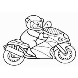 Dibujo para colorear: Motorcycle (Transporte) #136260 - Dibujos para Colorear e Imprimir Gratis