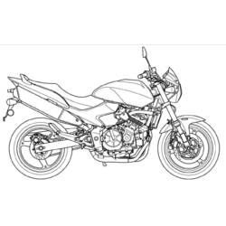 Dibujo para colorear: Motorcycle (Transporte) #136261 - Dibujos para Colorear e Imprimir Gratis