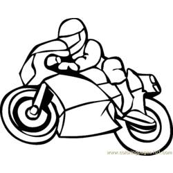 Dibujo para colorear: Motorcycle (Transporte) #136276 - Dibujos para Colorear e Imprimir Gratis