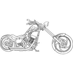 Dibujo para colorear: Motorcycle (Transporte) #136277 - Dibujos para Colorear e Imprimir Gratis