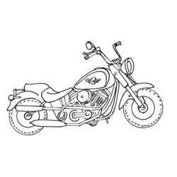Dibujo para colorear: Motorcycle (Transporte) #136284 - Dibujos para Colorear e Imprimir Gratis