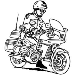 Dibujo para colorear: Motorcycle (Transporte) #136291 - Dibujos para Colorear e Imprimir Gratis