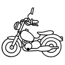 Dibujo para colorear: Motorcycle (Transporte) #136293 - Dibujos para Colorear e Imprimir Gratis