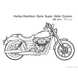 Dibujo para colorear: Motorcycle (Transporte) #136325 - Dibujos para Colorear e Imprimir Gratis