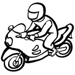 Dibujo para colorear: Motorcycle (Transporte) #136339 - Dibujos para Colorear e Imprimir Gratis