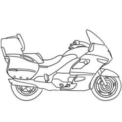 Dibujo para colorear: Motorcycle (Transporte) #136357 - Dibujos para Colorear e Imprimir Gratis