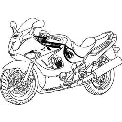 Dibujo para colorear: Motorcycle (Transporte) #136451 - Dibujos para Colorear e Imprimir Gratis