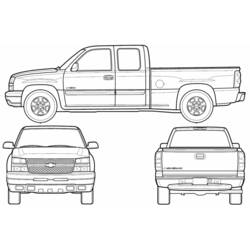 Dibujo para colorear: Pickup (Transporte) #144311 - Dibujos para Colorear e Imprimir Gratis