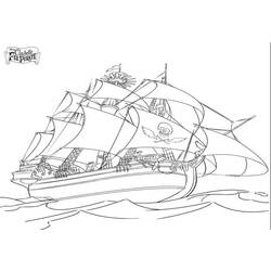 Dibujo para colorear: Pirate ship (Transporte) #138241 - Dibujos para Colorear e Imprimir Gratis