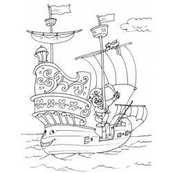 Dibujo para colorear: Pirate ship (Transporte) #138248 - Dibujos para Colorear e Imprimir Gratis