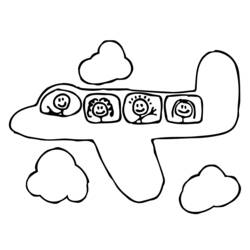 Dibujo para colorear: Plane (Transporte) #134787 - Dibujos para Colorear e Imprimir Gratis