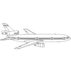 Dibujo para colorear: Plane (Transporte) #134844 - Dibujos para Colorear e Imprimir Gratis