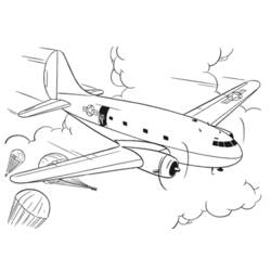 Dibujo para colorear: Plane (Transporte) #134865 - Dibujos para Colorear e Imprimir Gratis
