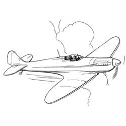 Dibujo para colorear: Plane (Transporte) #134990 - Dibujos para Colorear e Imprimir Gratis