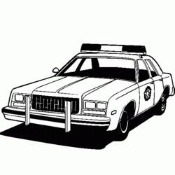 Dibujo para colorear: Police car (Transporte) #142941 - Dibujos para Colorear e Imprimir Gratis