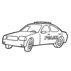 Dibujo para colorear: Police car (Transporte) #142942 - Dibujos para Colorear e Imprimir Gratis