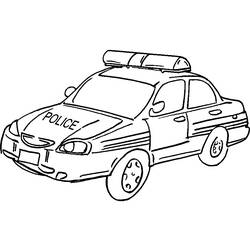 Dibujos para colorear: Police car - Dibujos para Colorear e Imprimir Gratis