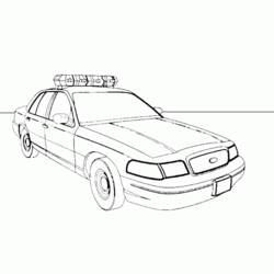 Dibujo para colorear: Police car (Transporte) #142970 - Dibujos para Colorear e Imprimir Gratis