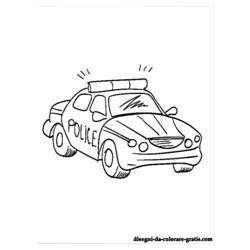 Dibujo para colorear: Police car (Transporte) #142976 - Dibujos para Colorear e Imprimir Gratis