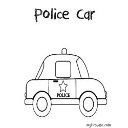 Dibujo para colorear: Police car (Transporte) #143027 - Dibujos para Colorear e Imprimir Gratis