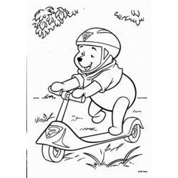 Dibujo para colorear: Push Scooter (Transporte) #139107 - Dibujos para Colorear e Imprimir Gratis
