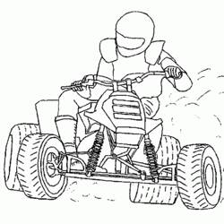 Dibujo para colorear: Quad / ATV (Transporte) #143200 - Dibujos para Colorear e Imprimir Gratis