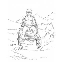 Dibujo para colorear: Quad / ATV (Transporte) #143213 - Dibujos para Colorear e Imprimir Gratis