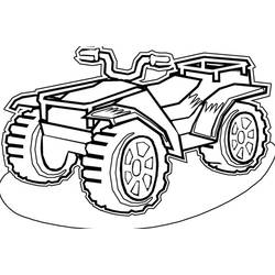 Dibujo para colorear: Quad / ATV (Transporte) #143442 - Dibujos para Colorear e Imprimir Gratis