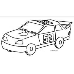 Dibujo para colorear: Race car (Transporte) #138841 - Dibujos para Colorear e Imprimir Gratis