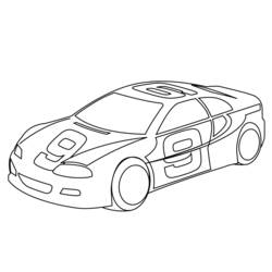 Dibujo para colorear: Race car (Transporte) #138847 - Dibujos para Colorear e Imprimir Gratis