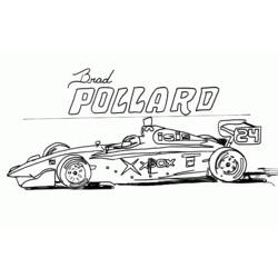Dibujo para colorear: Race car (Transporte) #138852 - Dibujos para Colorear e Imprimir Gratis