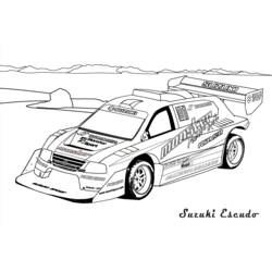 Dibujo para colorear: Race car (Transporte) #138864 - Dibujos para Colorear e Imprimir Gratis