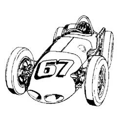 Dibujo para colorear: Race car (Transporte) #138867 - Dibujos para Colorear e Imprimir Gratis
