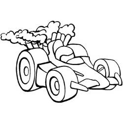 Dibujo para colorear: Race car (Transporte) #138868 - Dibujos para Colorear e Imprimir Gratis