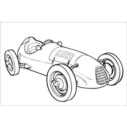 Dibujo para colorear: Race car (Transporte) #138889 - Dibujos para Colorear e Imprimir Gratis