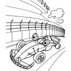Dibujo para colorear: Race car (Transporte) #138923 - Dibujos para Colorear e Imprimir Gratis