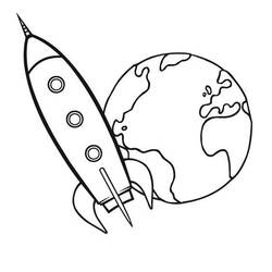 Dibujo para colorear: Rocket (Transporte) #140060 - Dibujos para Colorear e Imprimir Gratis