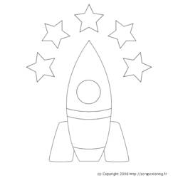 Dibujo para colorear: Rocket (Transporte) #140062 - Dibujos para Colorear e Imprimir Gratis