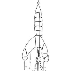 Dibujo para colorear: Rocket (Transporte) #140064 - Dibujos para Colorear e Imprimir Gratis
