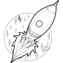 Dibujo para colorear: Rocket (Transporte) #140076 - Dibujos para Colorear e Imprimir Gratis