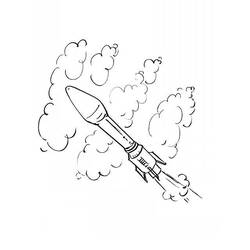 Dibujo para colorear: Rocket (Transporte) #140110 - Dibujos para Colorear e Imprimir Gratis