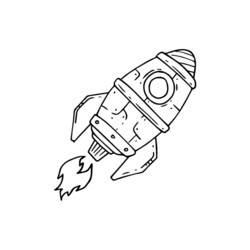 Dibujo para colorear: Rocket (Transporte) #140111 - Dibujos para Colorear e Imprimir Gratis