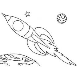 Dibujo para colorear: Rocket (Transporte) #140128 - Dibujos para Colorear e Imprimir Gratis